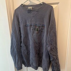 Blue Graphic Sweatshirt-Whistler Blackcomb